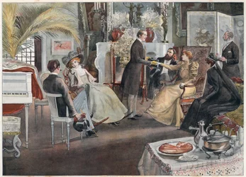 Un thé à cinq heures à Paris, 1893